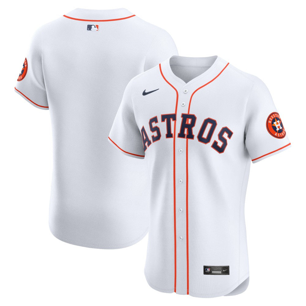 Houston Astros Nike Home Vapor Premier Elite Patch Jersey - White Jerseys