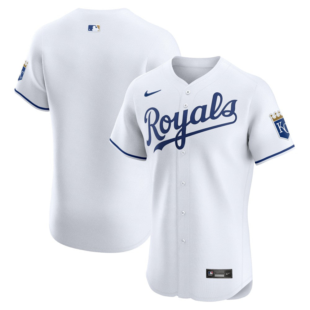 Kansas City Royals Nike Home Elite Jersey - White Jerseys