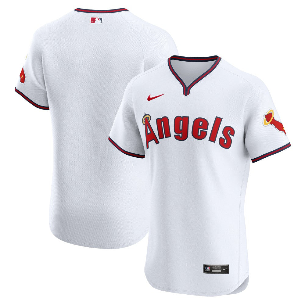 Los Angeles Angels Nike Alternate Vapor Premier Elite Patch Jersey - White Jerseys