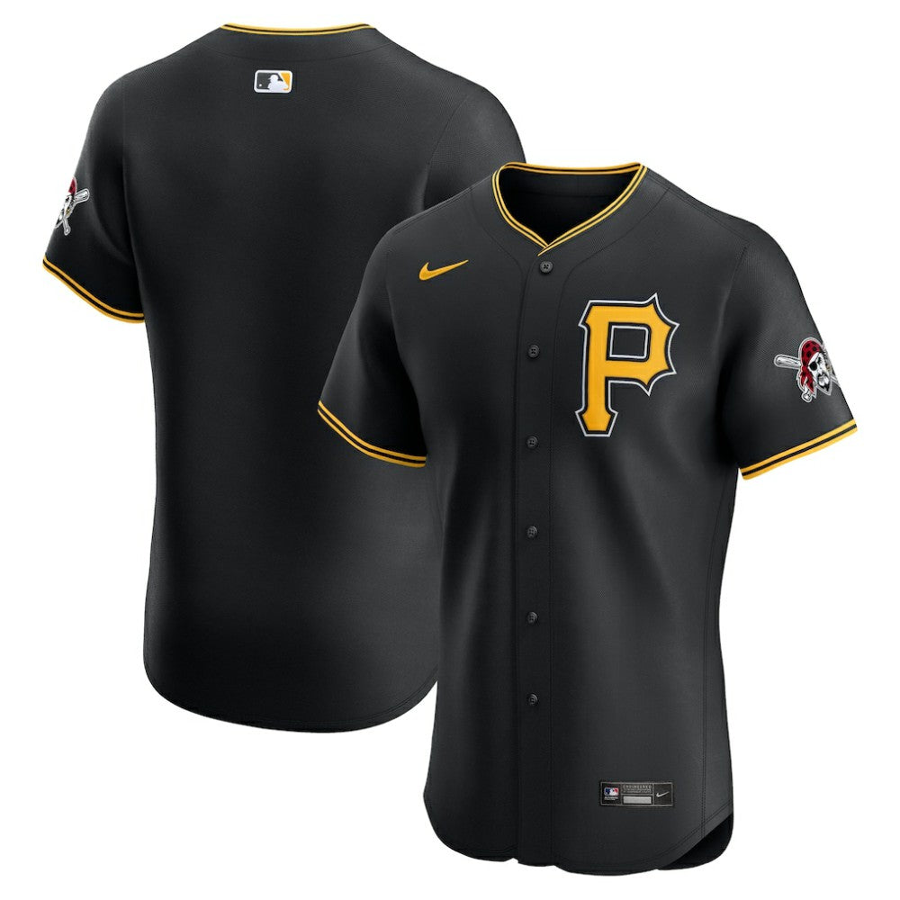 Pittsburgh Pirates Nike Alternate Vapor Premier Elite Patch Jersey - Black Jerseys