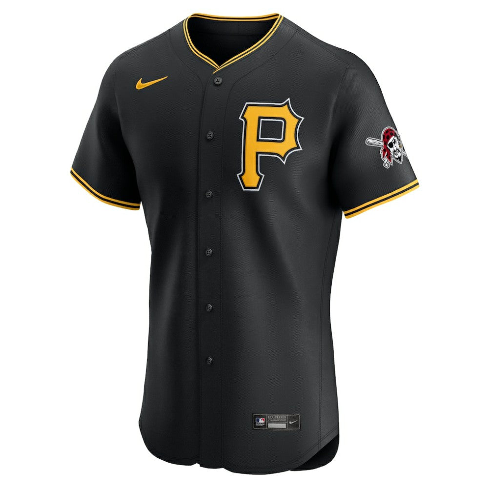 Pittsburgh Pirates Nike Alternate Vapor Premier Elite Patch Jersey - Black Jerseys