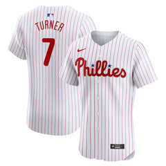 Trea Turner Philadelphia Phillies Nike Home Elite Jersey - White Jerseys