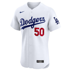 Mookie Betts Los Angeles Dodgers Nike Home Elite Jersey - White Jerseys
