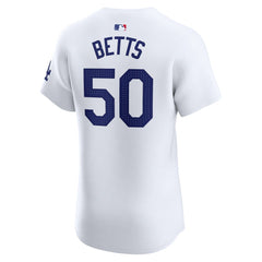 Mookie Betts Los Angeles Dodgers Nike Home Elite Jersey - White Jerseys