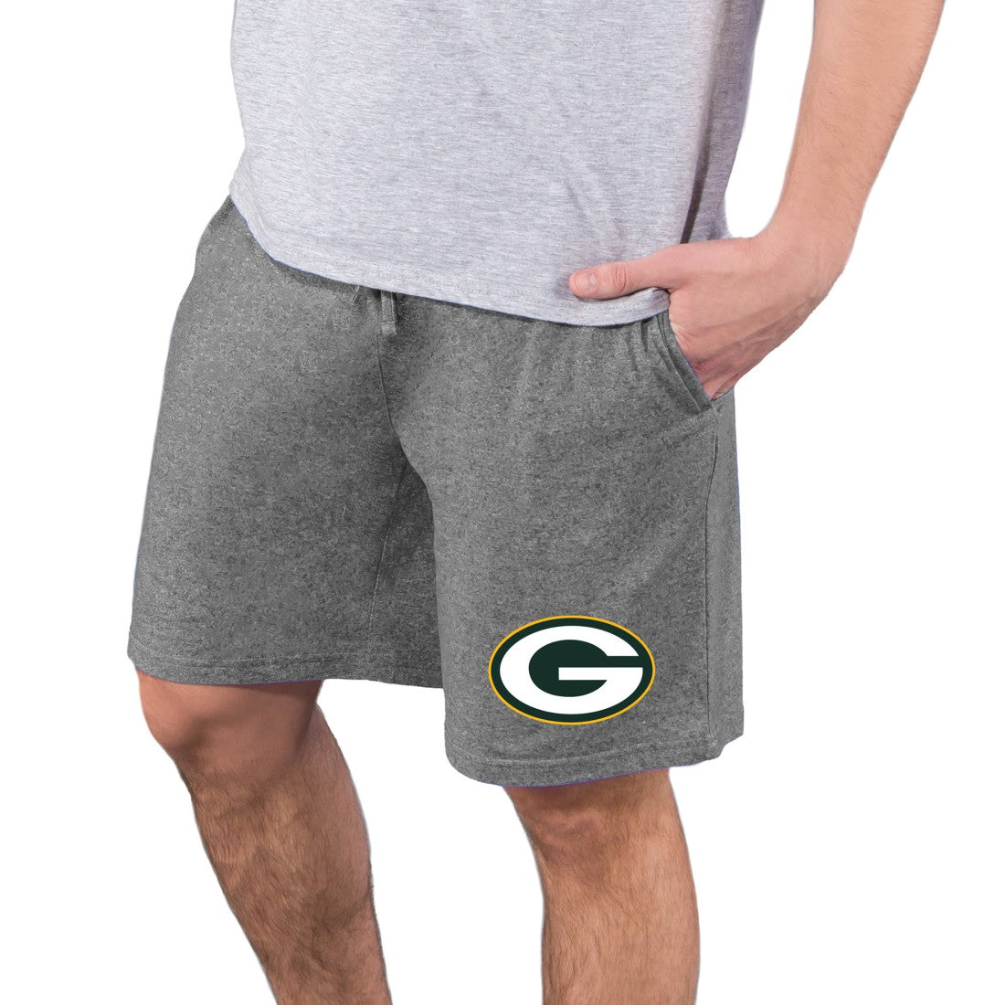 Green Bay Packers Concepts Sport Quest Knit Jam Shorts - Charcoal Shorts