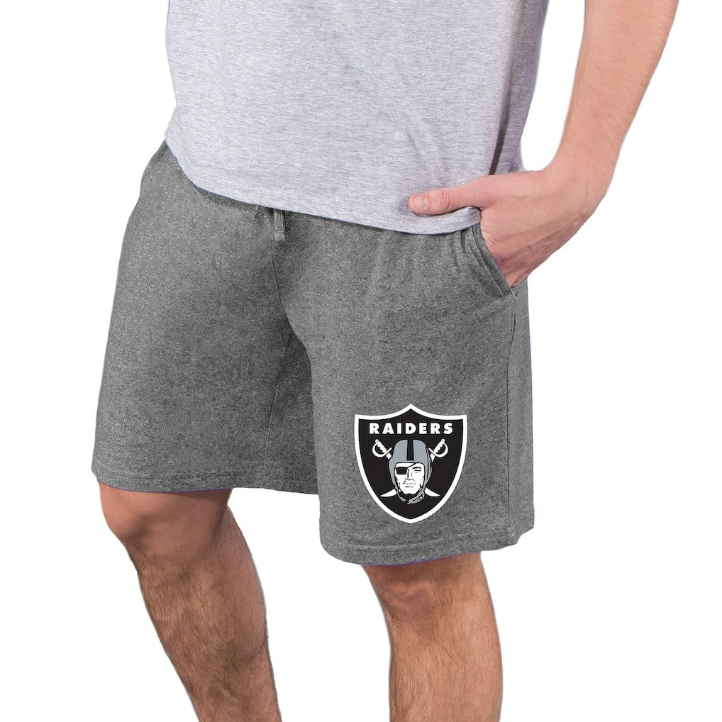 Las Vegas Raiders Concepts Sport Quest Knit Jam Shorts - Charcoal Shorts