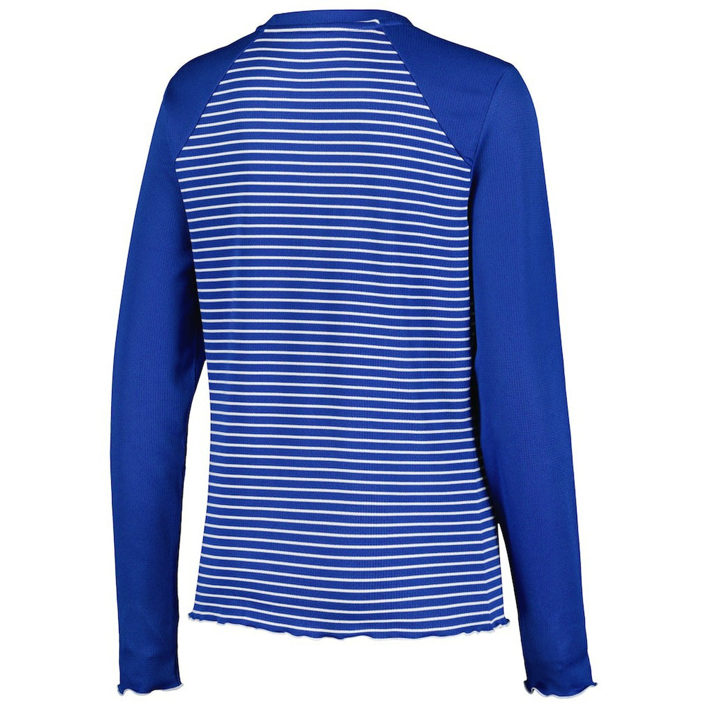 Buffalo Bills Antigua Women's Maverick Waffle Henley Long Sleeve T-Shirt - Royal T-shirts