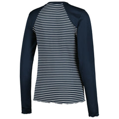 Chicago Bears Antigua Women's Maverick Waffle Henley Long Sleeve T-Shirt - Navy T-shirts