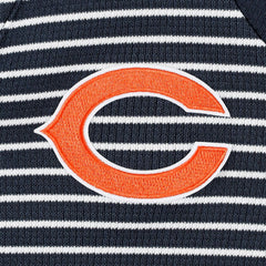 Chicago Bears Antigua Women's Maverick Waffle Henley Long Sleeve T-Shirt - Navy T-shirts