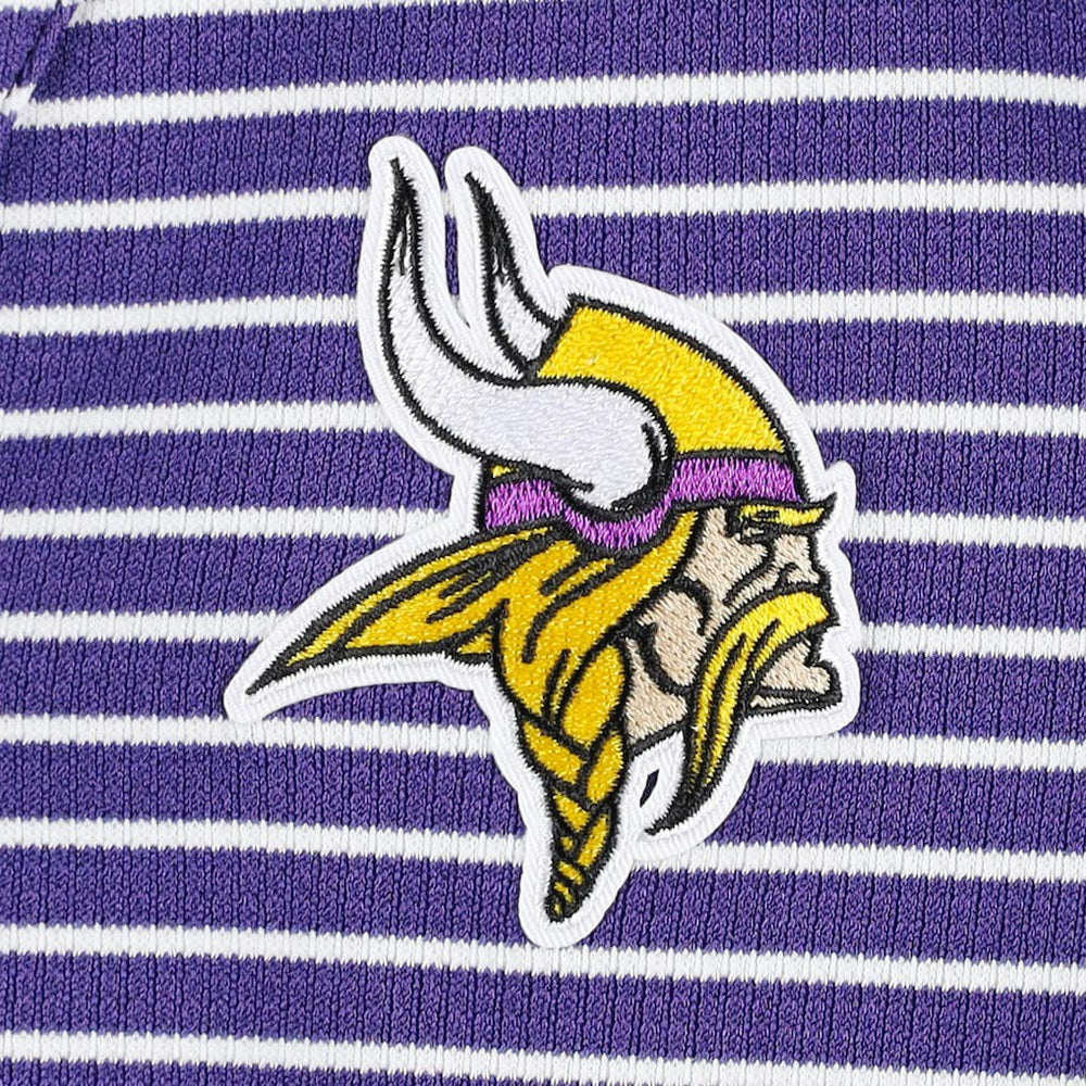 Minnesota Vikings Antigua Women's Maverick Waffle Henley Long Sleeve T-Shirt - Purple T-shirts