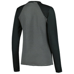 Pittsburgh Steelers Antigua Women's Maverick Waffle Henley Long Sleeve T-Shirt - Black T-shirts