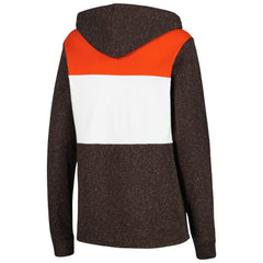 Cleveland Browns Antigua Women's Wicket Pullover Hoodie - Brown Hoodies