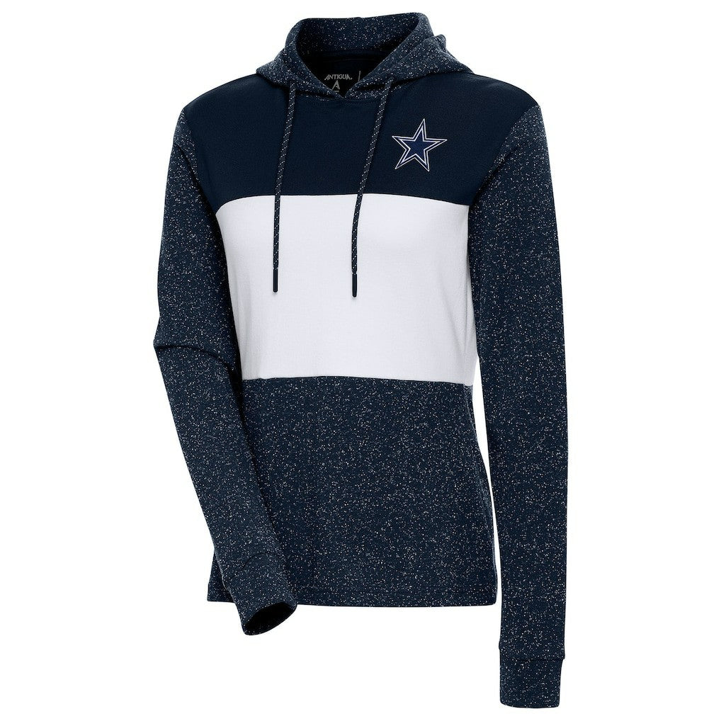 Dallas Cowboys Antigua Women's Wicket Pullover Hoodie - Navy Hoodies