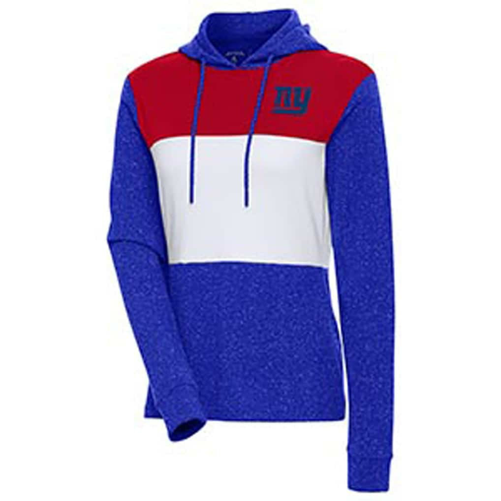 New York Giants Antigua Women's Wicket Pullover Hoodie - Royal Hoodies