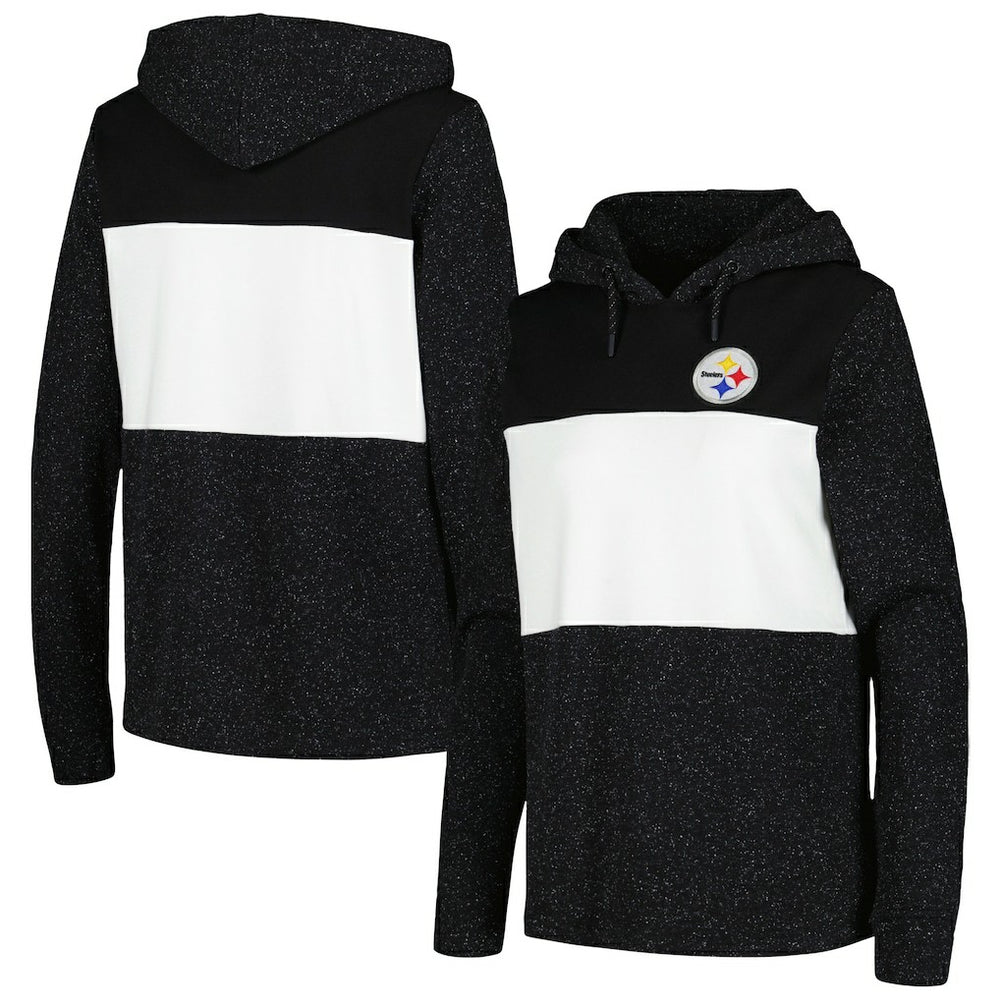 Pittsburgh Steelers Antigua Women's Wicket Pullover Hoodie - Black Hoodies