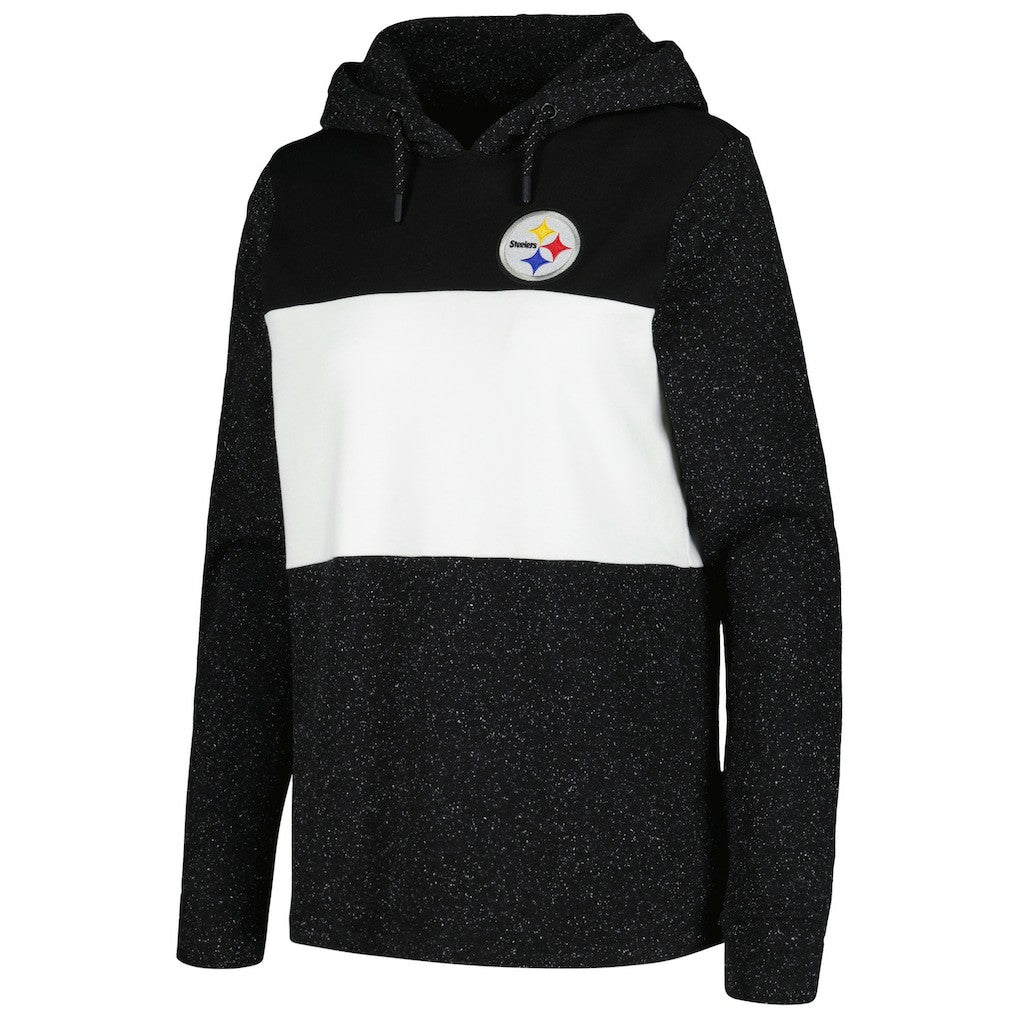 Pittsburgh Steelers Antigua Women's Wicket Pullover Hoodie - Black Hoodies