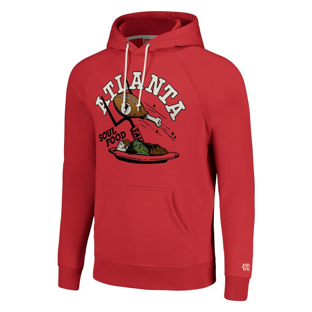 Atlanta Falcons Homage Unisex NFL x Guy Fieri’s Flavortown Tri-Blend Pullover Hoodie - Red Hoodies