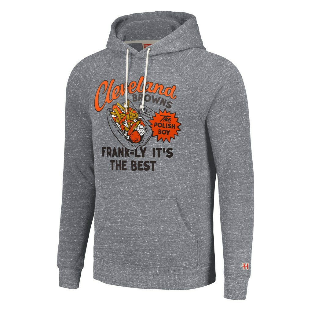 Cleveland Browns Homage Unisex NFL x Guy Fieri’s Flavortown Tri-Blend Pullover Hoodie - Gray Hoodies