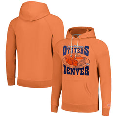Denver Broncos Homage Unisex NFL x Guy Fieri’s Flavortown Tri-Blend Pullover Hoodie - Orange Hoodies