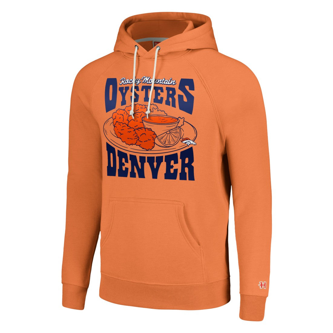Denver Broncos Homage Unisex NFL x Guy Fieri’s Flavortown Tri-Blend Pullover Hoodie - Orange Hoodies