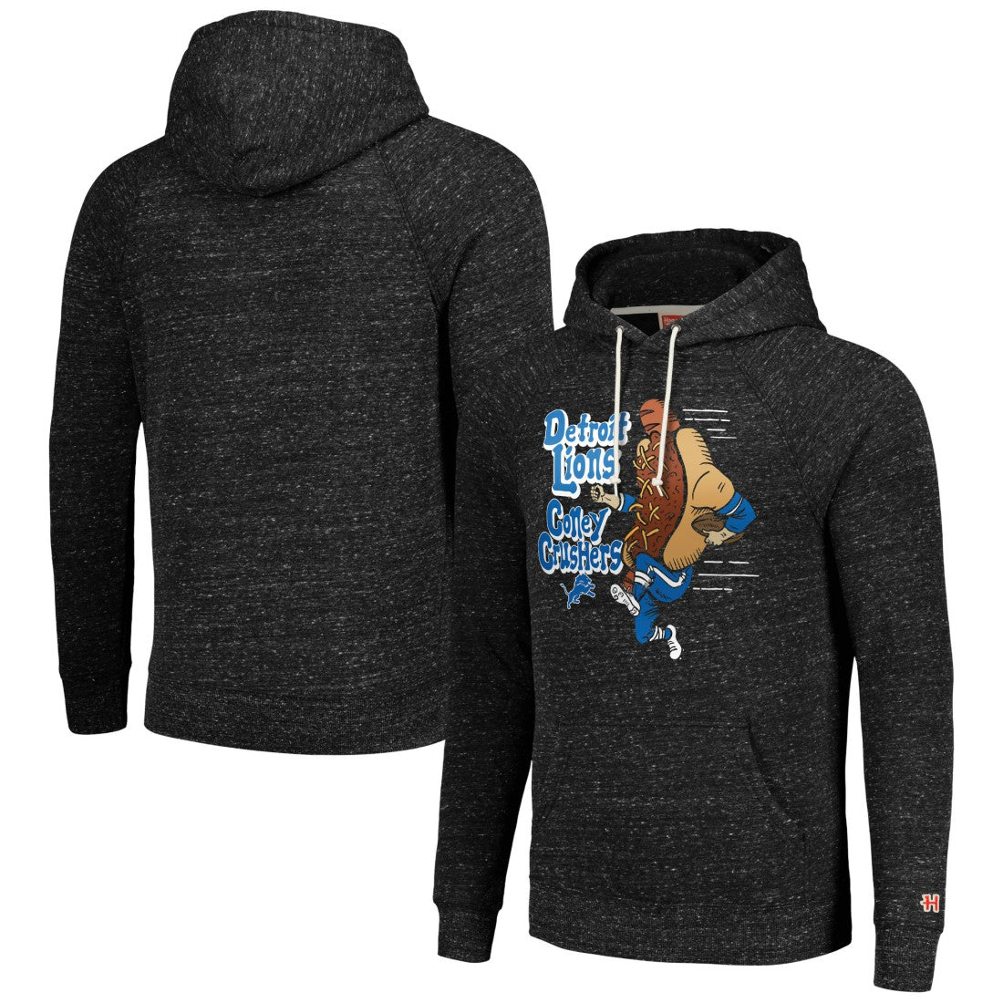 Detroit Lions Homage Unisex NFL x Guy Fieri’s Flavortown Tri-Blend Pullover Hoodie - Charcoal Hoodies