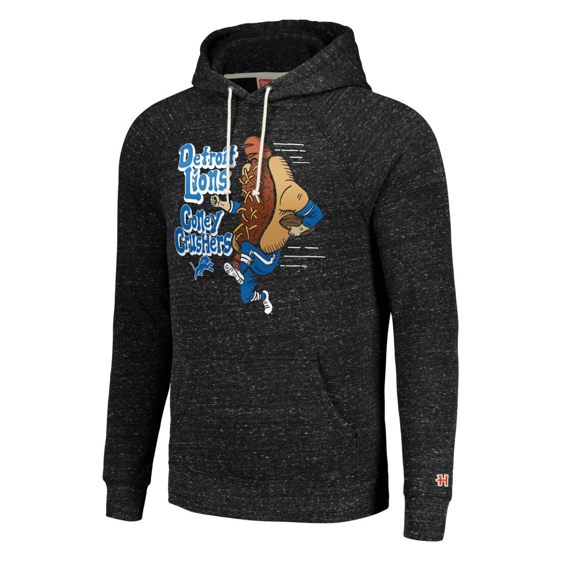 Detroit Lions Homage Unisex NFL x Guy Fieri’s Flavortown Tri-Blend Pullover Hoodie - Charcoal Hoodies