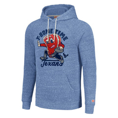 Houston Texans Homage Unisex NFL x Guy Fieri’s Flavortown Tri-Blend Pullover Hoodie - Light Blue Hoodies