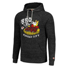 Kansas City Chiefs Homage Unisex NFL x Guy Fieri’s Flavortown Tri-Blend Pullover Hoodie - Charcoal Hoodies