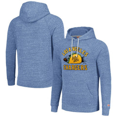 Los Angeles Chargers Homage Unisex NFL x Guy Fieri’s Flavortown Tri-Blend Pullover Hoodie - Light Blue Hoodies