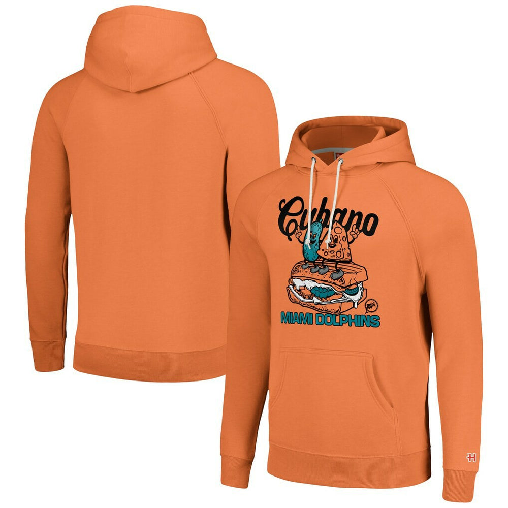 Miami Dolphins Homage Unisex NFL x Guy Fieri’s Flavortown Tri-Blend Pullover Hoodie - Gray Hoodies