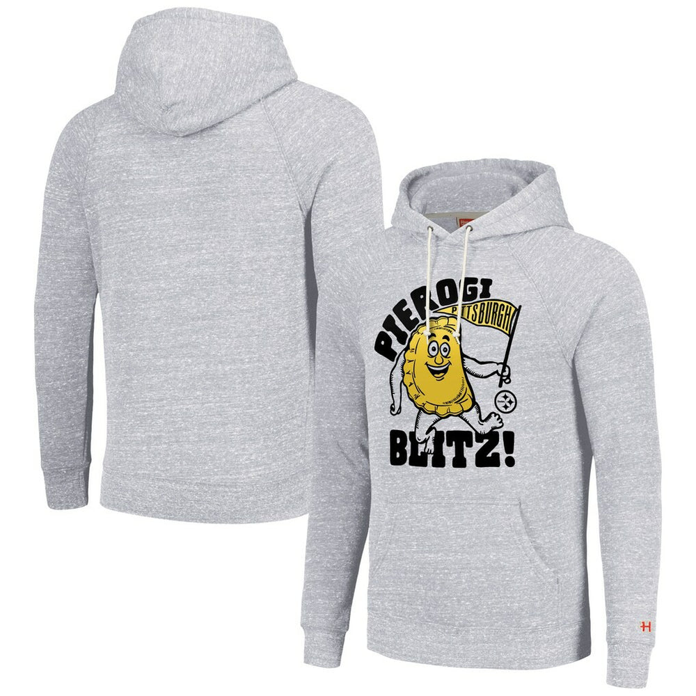 Pittsburgh Steelers Homage Unisex NFL x Guy Fieri’s Flavortown Tri-Blend Pullover Hoodie - Ash Hoodies