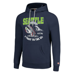 Seattle Seahawks Homage Unisex NFL x Guy Fieri’s Flavortown Tri-Blend Pullover Hoodie - Navy Hoodies