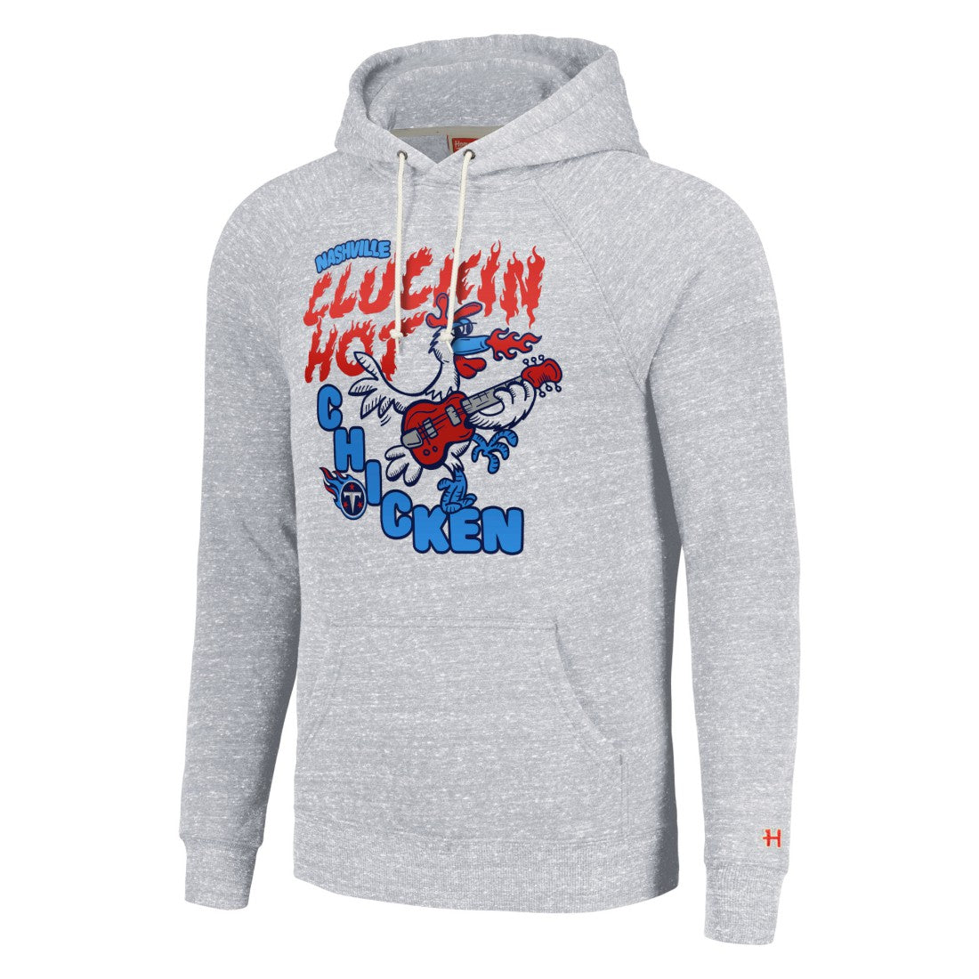 Tennessee Titans Homage Unisex NFL x Guy Fieri’s Flavortown Tri-Blend Pullover Hoodie - Ash Hoodies