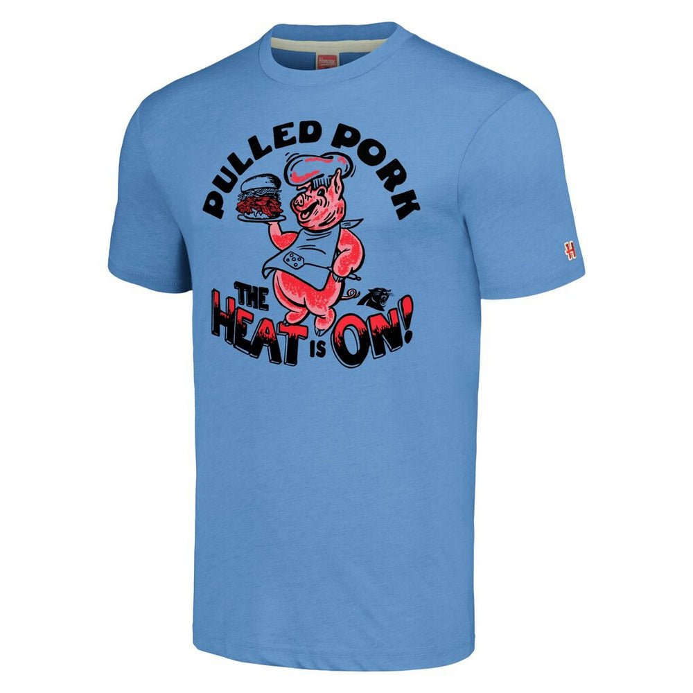 Carolina Panthers Homage Unisex NFL x Guy Fieri’s Flavortown Tri-Blend T-Shirt - Light Blue T-shirts