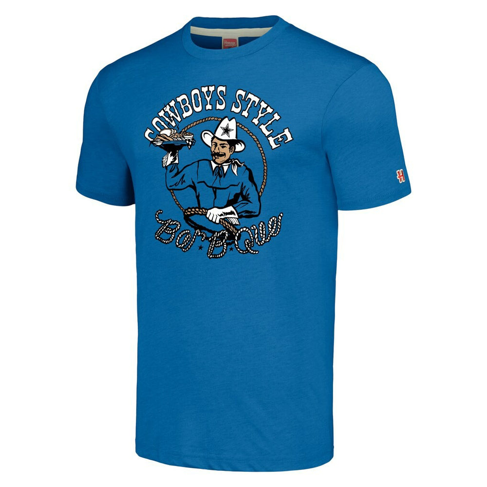 Dallas Cowboys Homage Unisex NFL x Guy Fieri’s Flavortown Tri-Blend T-Shirt - Royal T-shirts
