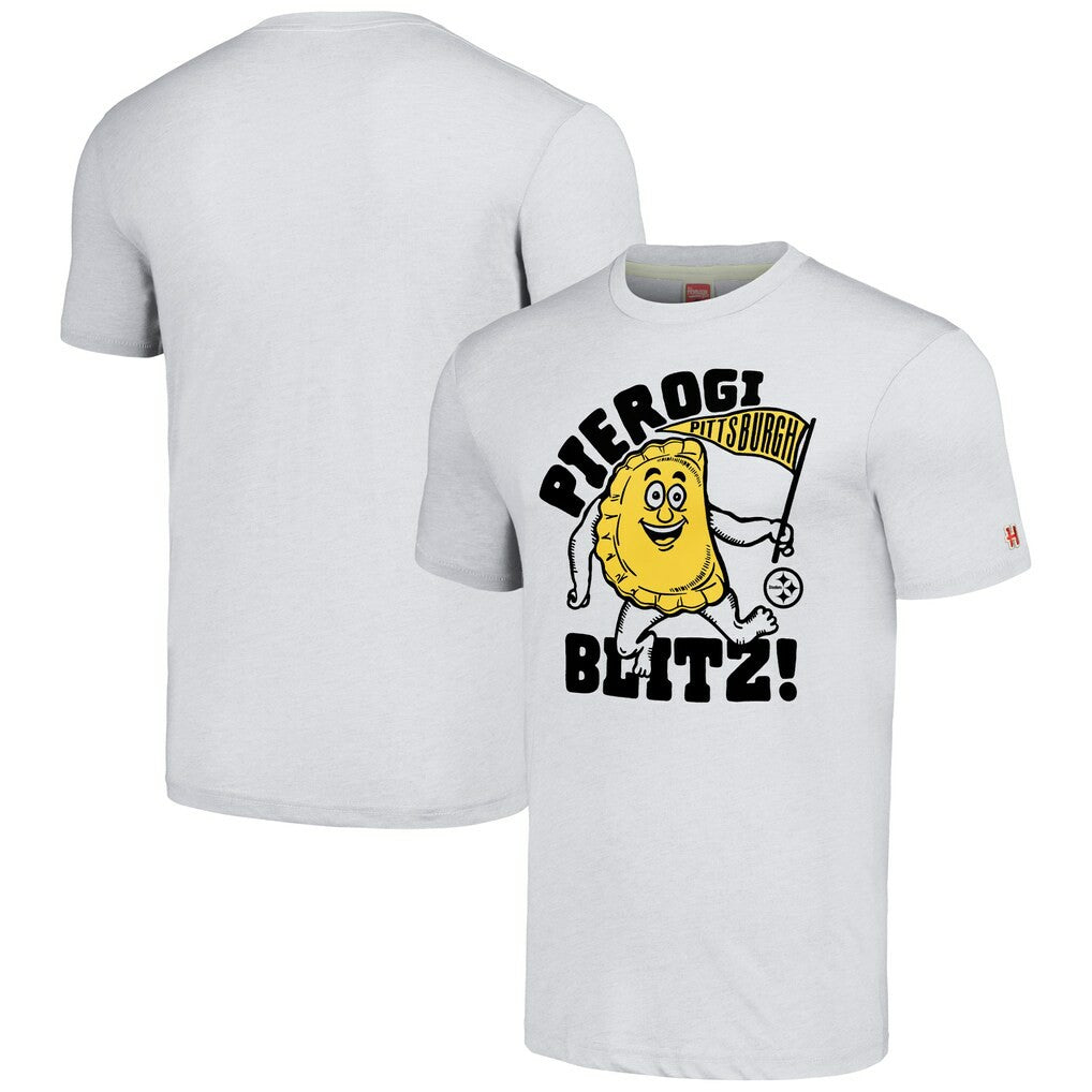 Pittsburgh Steelers Homage Unisex NFL x Guy Fieri’s Flavortown Tri-Blend T-Shirt - Ash T-shirts