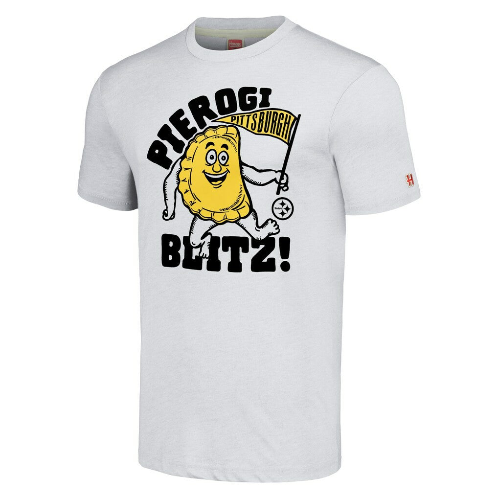 Pittsburgh Steelers Homage Unisex NFL x Guy Fieri’s Flavortown Tri-Blend T-Shirt - Ash T-shirts