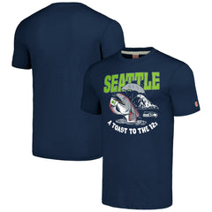 Seattle Seahawks Homage Unisex NFL x Guy Fieri’s Flavortown Tri-Blend T-Shirt - Navy T-shirts