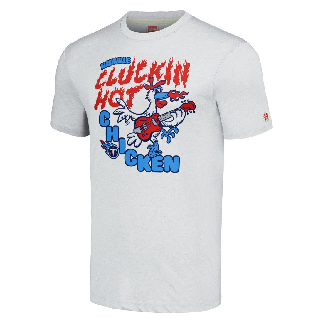 Tennessee Titans Homage Unisex NFL x Guy Fieri’s Flavortown Tri-Blend T-Shirt - Ash T-shirts