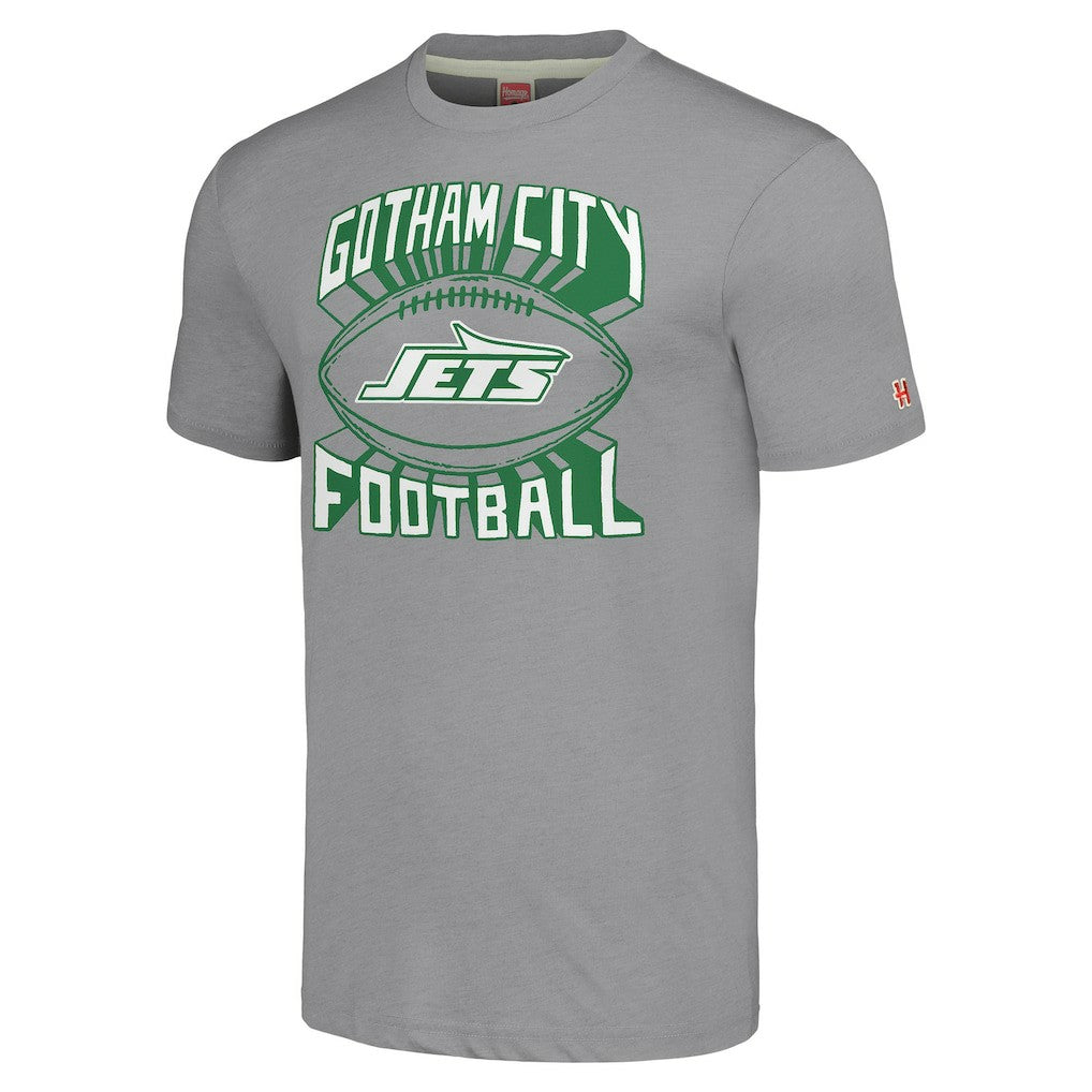 New York Jets Homage Hyper Local Tri-Blend T-Shirt - Gray T-shirts