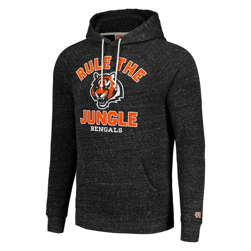 Cincinnati Bengals Homage Unisex Hyperlocal Raglan Pullover Hoodie - Charcoal Hoodies
