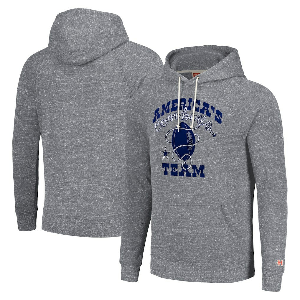 Dallas Cowboys Homage Unisex Hyperlocal Raglan Pullover Hoodie - Gray Hoodies