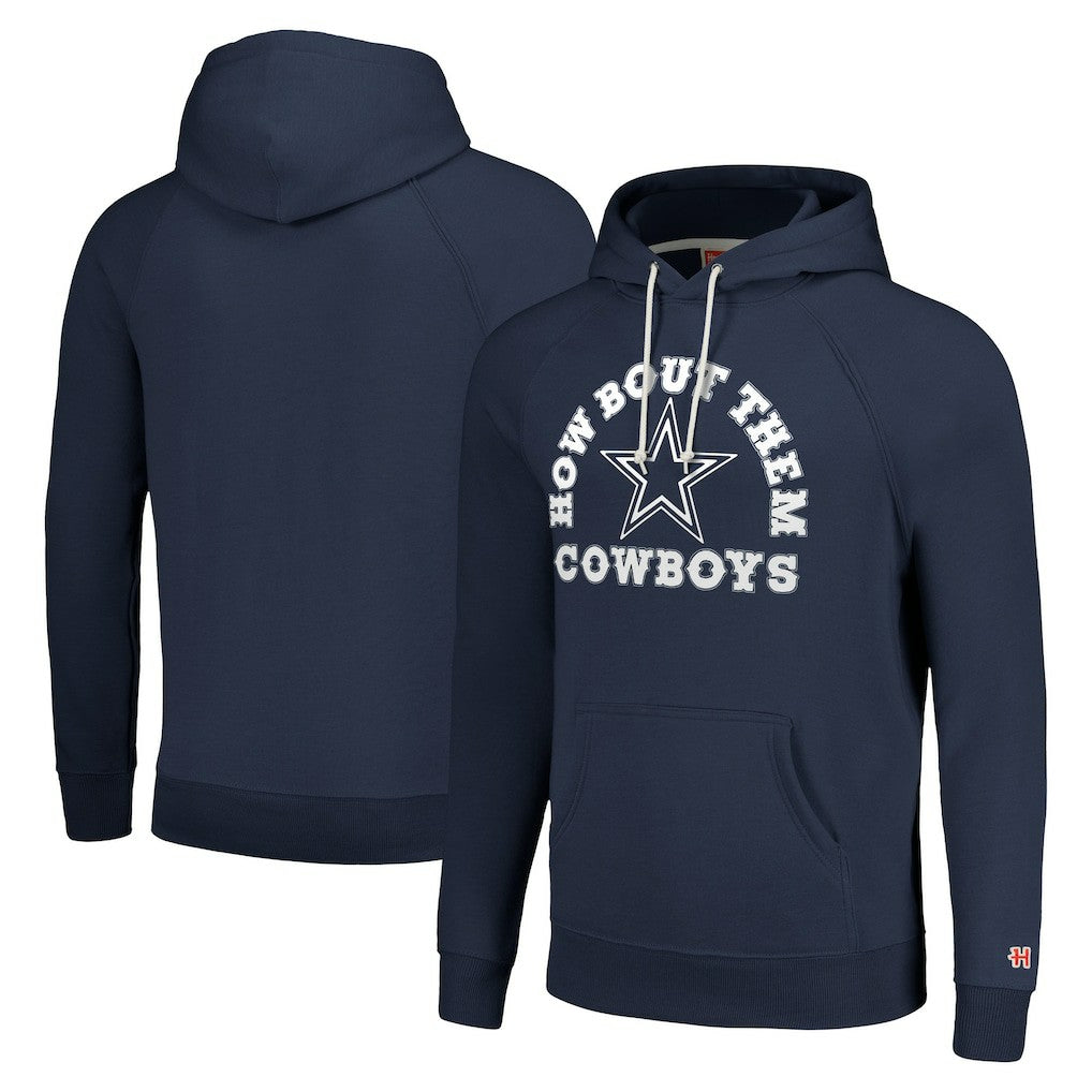 Dallas Cowboys Homage Unisex Hyperlocal Raglan Pullover Hoodie - Navy Hoodies