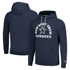 Dallas Cowboys Homage Unisex Hyperlocal Raglan Pullover Hoodie - Navy Hoodies
