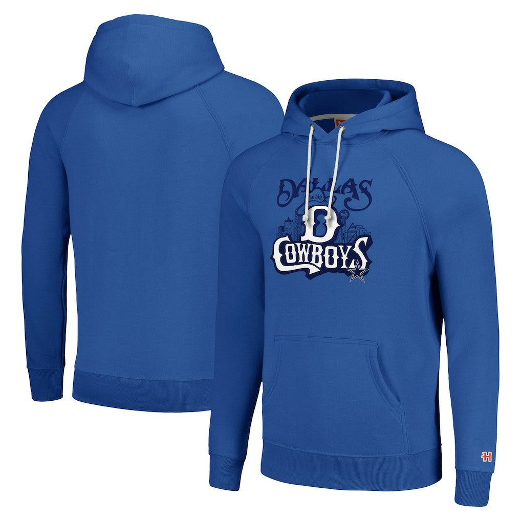Dallas Cowboys Homage Unisex Hyperlocal Raglan Pullover Hoodie - Royal Hoodies