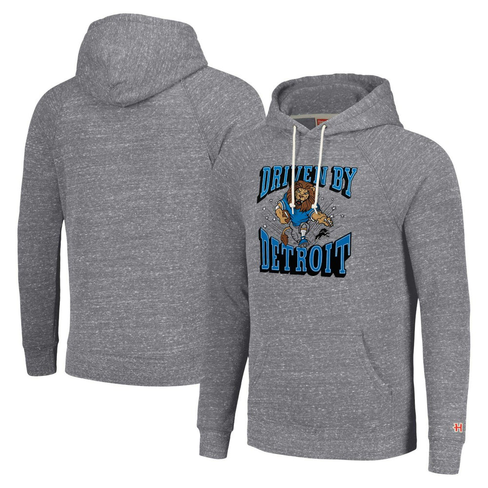 Detroit Lions Homage Unisex Hyperlocal Raglan Pullover Hoodie - Gray Hoodies