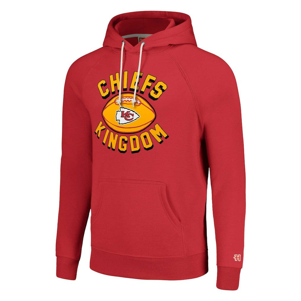 Kansas City Chiefs Homage Unisex Hyperlocal Raglan Pullover Hoodie - Red Hoodies