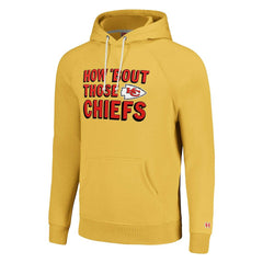 Kansas City Chiefs Homage Unisex Hyperlocal Raglan Pullover Hoodie - Gold Hoodies