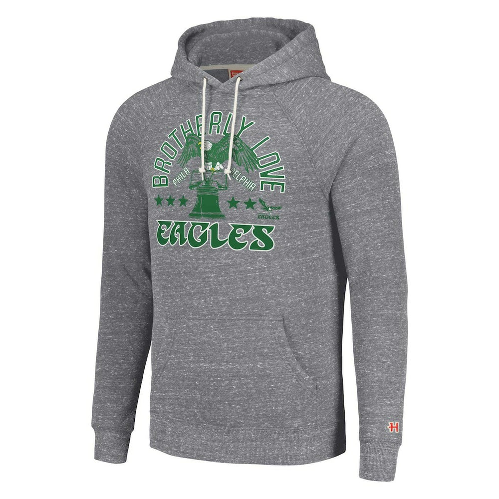 Philadelphia Eagles Homage Unisex Hyperlocal Raglan Pullover Hoodie - Gray Hoodies