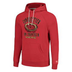 San Francisco 49ers Homage Unisex Hyperlocal Raglan Pullover Hoodie - Scarlet Hoodies